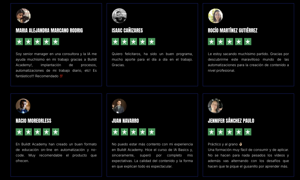 testimonios IA Automation Manager
