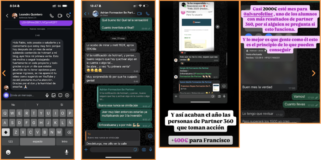 Comunidad de WhatsApp de Partner 360: soporte y dudas resueltas a diario