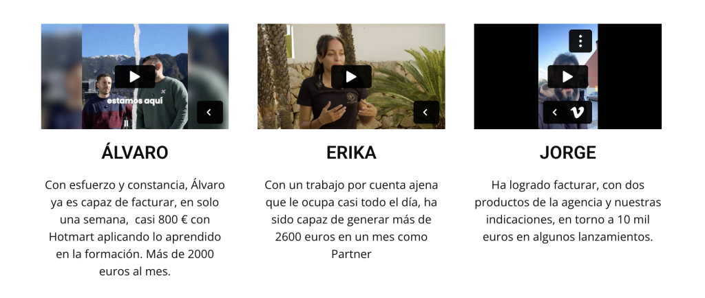 Testimonios reales de alumnos sobre el curso Partner 360 – opiniones verificadas