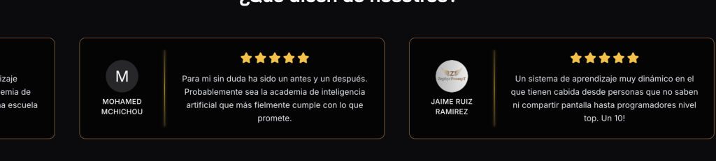 opiniones de Racks Academy y testimonios reales