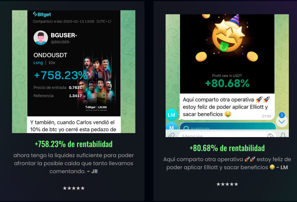 Testimonios de alumnos de Eliott Traders opiniones con resultados y cuentas fondeadas