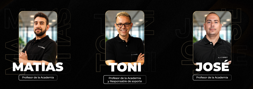 Equipo de formadores expertos del curso – opinión de Black Sheep